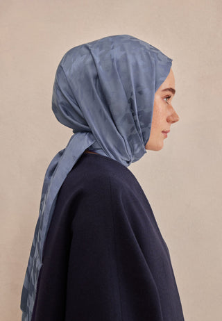 KAZAYAĞI JAKARLI ŞAL KOT MAVİ