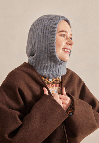Woolly Knit Balaclava Blue