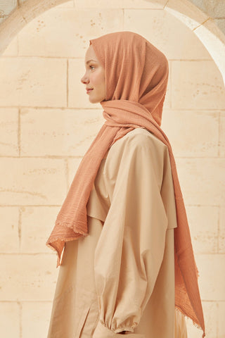 ORGANİK PAMUK ŞAL NUDE