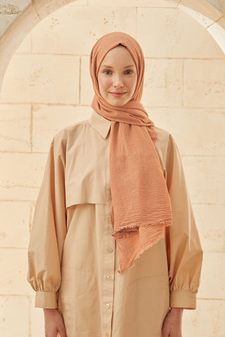 ORGANİK PAMUK ŞAL NUDE