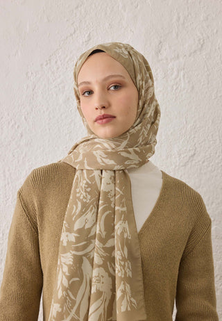 VIOLET DESEN ŞAL BEJ