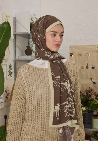 ADELA DESEN ŞAL KAHVE