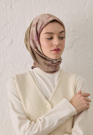 BLAIR DESEN PAMUK İPEK EŞARP GÜL KURUSU