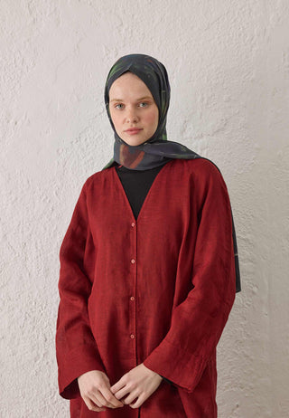 DARK GARDEN DESEN ŞAL MOR