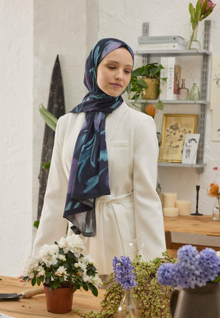 DARCY DESEN ŞAL GECE MAVİSİ