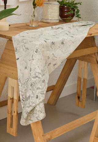 Ruby Patterned Hijab Ivory