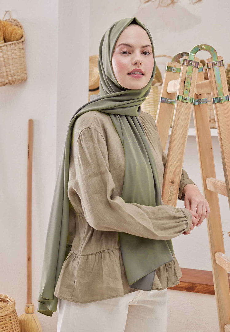 Medina Silk Hijab Light Khaki