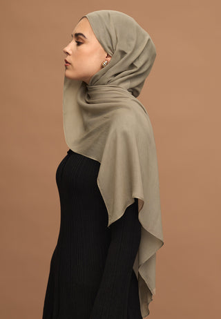 Soft Viscose Hijab Taupe