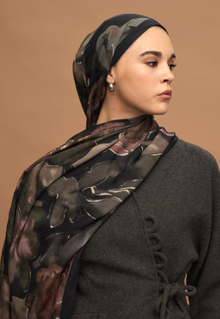 DARK GARDEN DESEN RAMİ ŞAL GÜLKURUSU