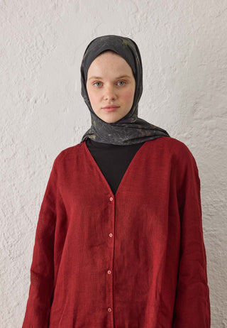 ASTER DESEN ŞAL SİYAH