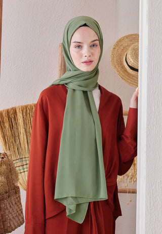 Medina Silk Hijab Light Pistachio