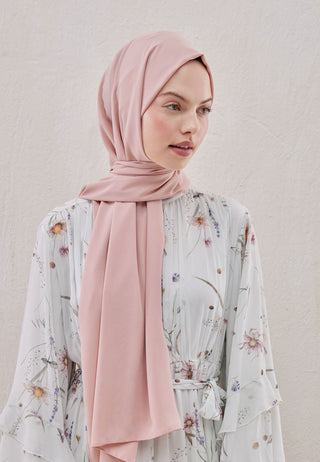 Medina Silk Hijab Powder Pink