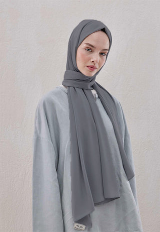 MEDİNE İPEĞİ ŞAL AÇIK GRİ