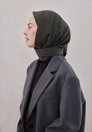 MEDİNE İPEĞİ ŞAL KOYU GRİ