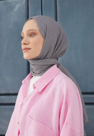 BÜRÜMCÜK ŞAL SOĞUK GRİ