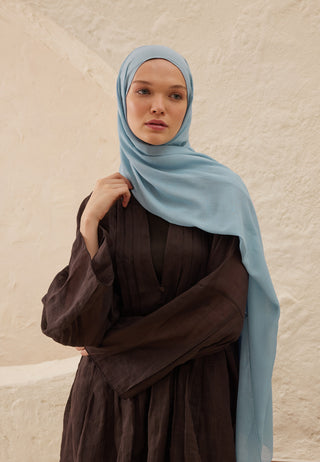 Rami Viscose Hijab Light Blue
