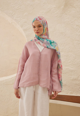 FİONA DESEN RAMİ ŞAL PEMBE