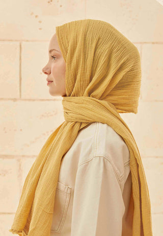 ORGANİK PAMUK ŞAL TATLI SARI
