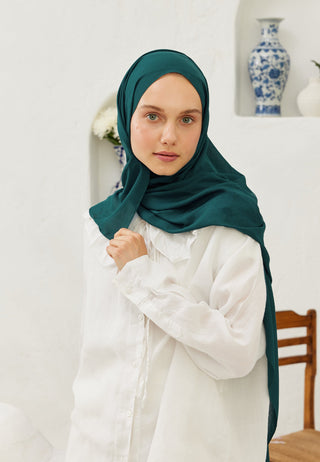 Rami Viscose Hijab Royal Blue
