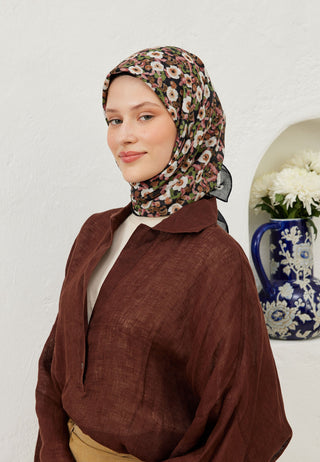 SERENA DESEN PAMUK VUAL EŞARP GÜLKURUSU