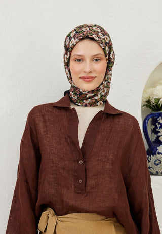 SERENA DESEN PAMUK VUAL EŞARP GÜLKURUSU