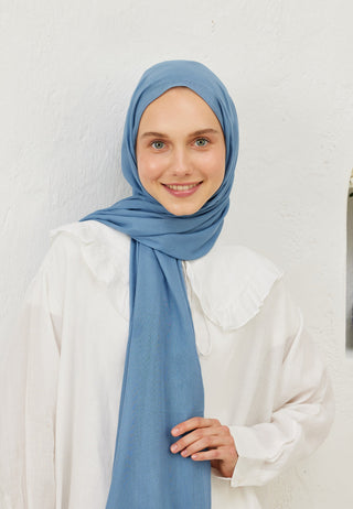 RAMİ VİSKON ŞAL GÖK MAVİ