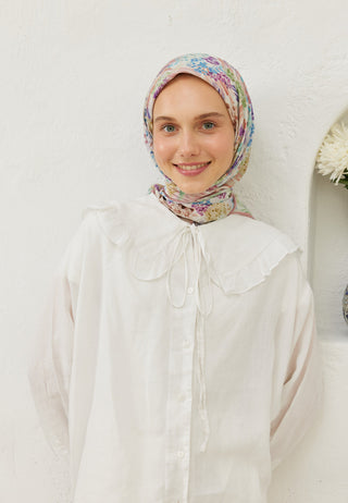 TİNY FLOWERS DESEN VUAL EŞARP GÜLKURUSU