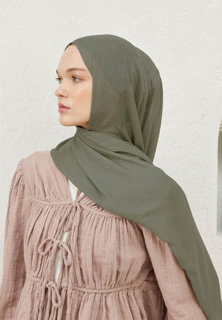 RAMİ VİSKON ŞAL PASTEL YEŞİL