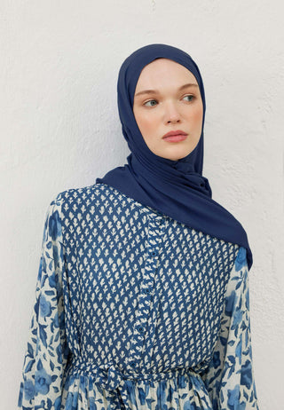 RAMİ VİSKON ŞAL LACİVERT