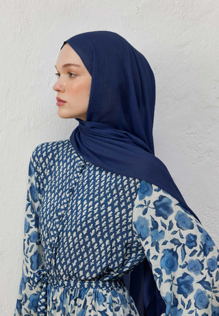 RAMİ VİSKON ŞAL LACİVERT