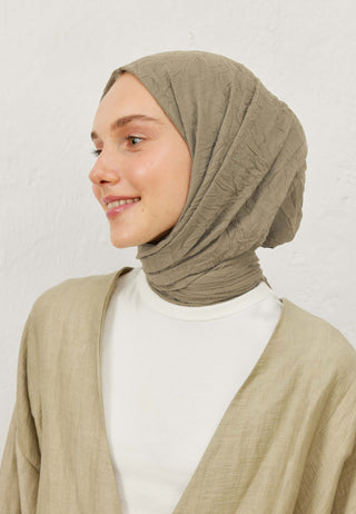 VUAL CRASH ŞAL NATUREL BEJ