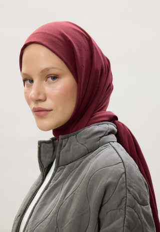 Bamboo Hijab Burgundy