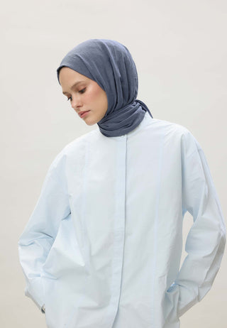 Bamboo Hijab Blue-Gray