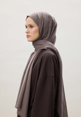 Thin Cotton Voile Hijab Ash