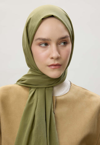Thin Cotton Voile Hijab Light Green