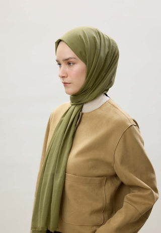 Thin Cotton Voile Hijab Light Green