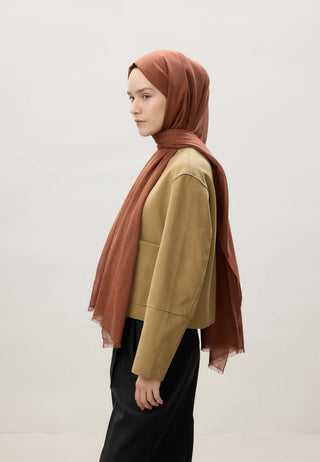 Thin Cotton Voile Hijab Copper