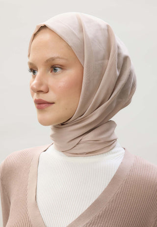 İNCE PAMUK VUAL ŞAL BEJ
