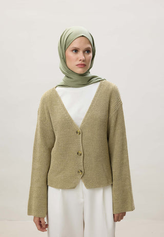 İNCE PAMUK VUAL ŞAL ÇAĞLA YEŞİLİ