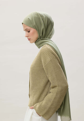 İNCE PAMUK VUAL ŞAL ÇAĞLA YEŞİLİ