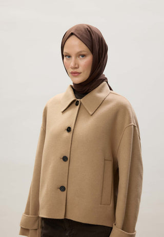 İNCE PAMUK VUAL ŞAL ÇİKOLATA KAHVE