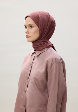 İNCE PAMUK VUAL ŞAL GÜL KURUSU