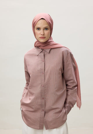 Thin Cotton Voile Hijab Rose Pink