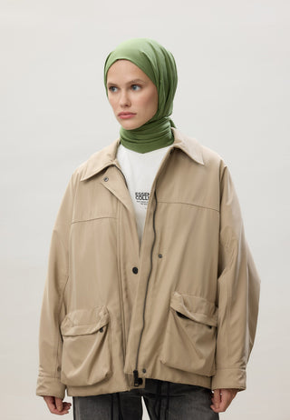 İNCE PAMUK VUAL ŞAL LİME KABUĞU