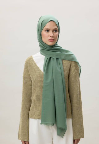 Thin Cotton Voile Hijab Mint