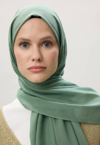 Thin Cotton Voile Hijab Mint