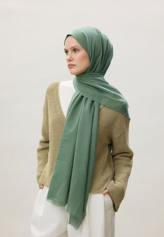 İNCE PAMUK VUAL ŞAL MINT