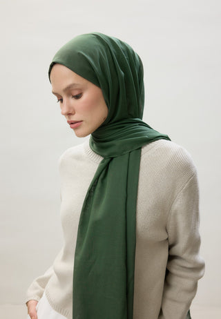 Thin Cotton Voile Hijab Emerald