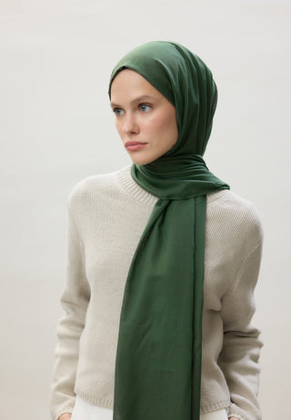 Thin Cotton Voile Hijab Emerald