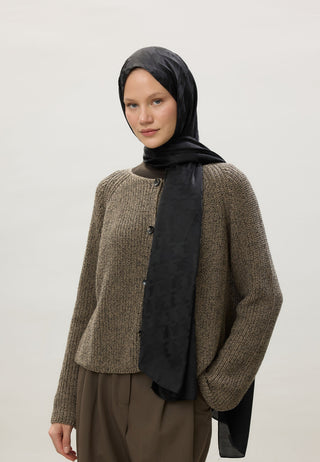 KAZAYAĞI JAKARLI ŞAL SİYAH